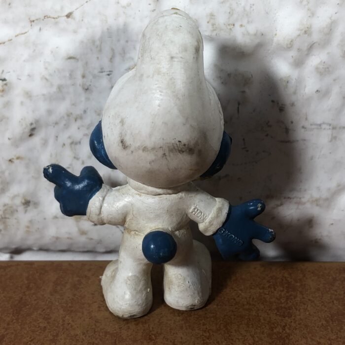 Vintage Sunbather Smurf & Astronaut Smurf Figurines (Made in Hong Kong) - Image 6