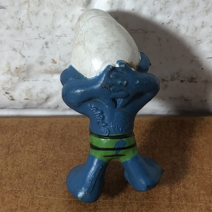 Vintage Sunbather Smurf & Astronaut Smurf Figurines (Made in Hong Kong) - Image 3