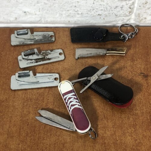 Vintage Victorinox Pocket Knife, Miniature Panga & Army Tin Openers