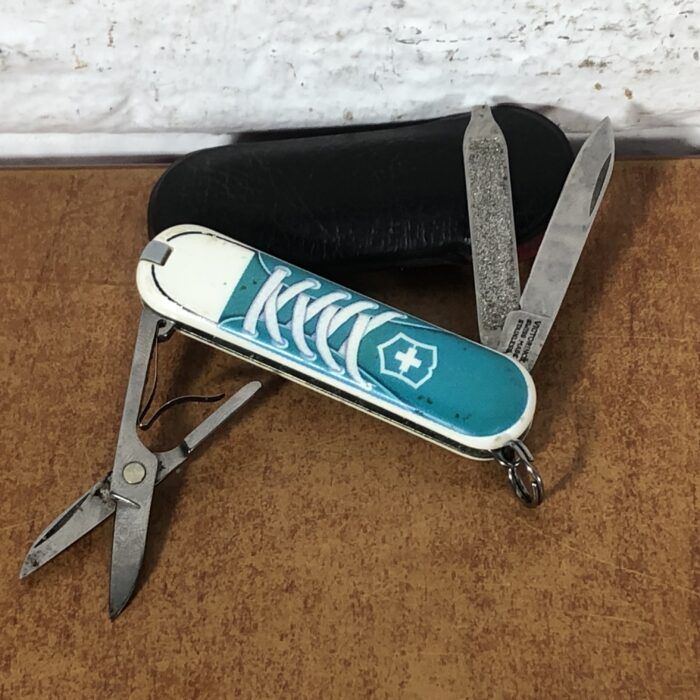 Vintage Victorinox Pocket Knife, Miniature Panga & Army Tin Openers - Image 2