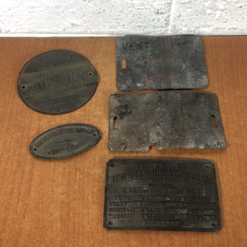 Vintage Machine Name Plates