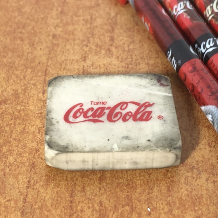 Coca Cola Files, Paper Cube Holder, Eraser & Pens - Image 10