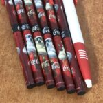 Coca Cola Files, Paper Cube Holder, Eraser & Pens - Image 12