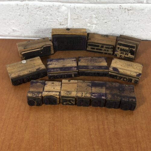 Vintage Letterpress Printer's Blocks
