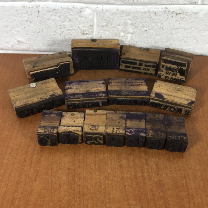 Vintage Letterpress Printer's Blocks