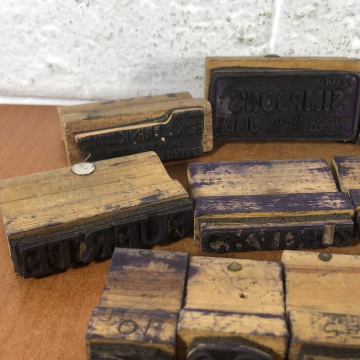 Vintage Letterpress Printer's Blocks - Image 3