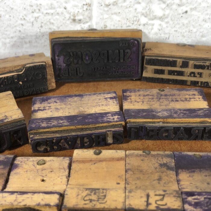 Vintage Letterpress Printer's Blocks - Image 4