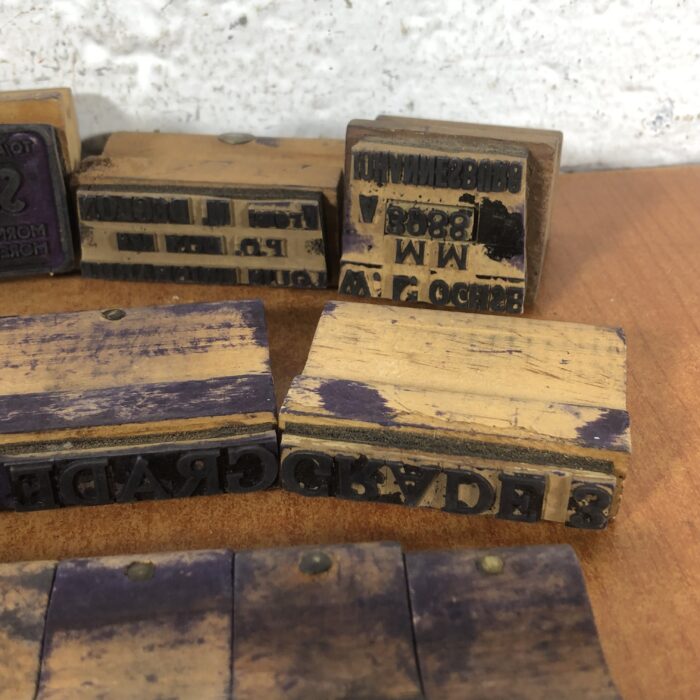 Vintage Letterpress Printer's Blocks - Image 5