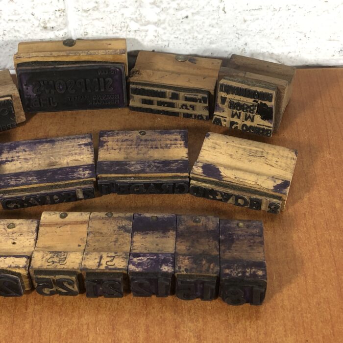 Vintage Letterpress Printer's Blocks - Image 7