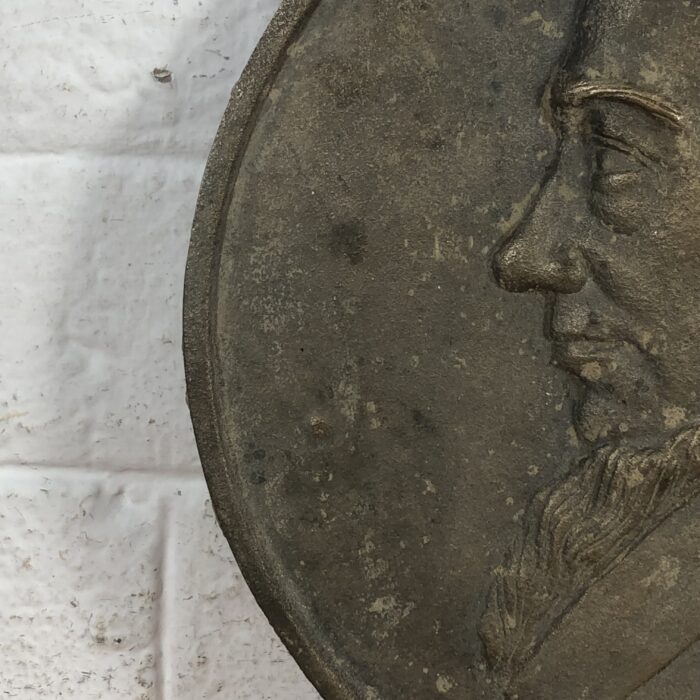 RARE Vintage Solid Bronze Paul Kruger Plaque - Image 4