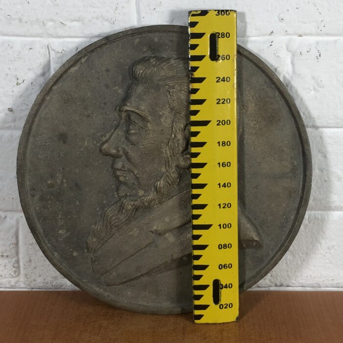 RARE Vintage Solid Bronze Paul Kruger Plaque - Image 7