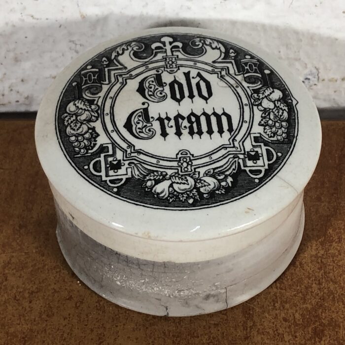 Antique Ceramic Cold Cream Pot