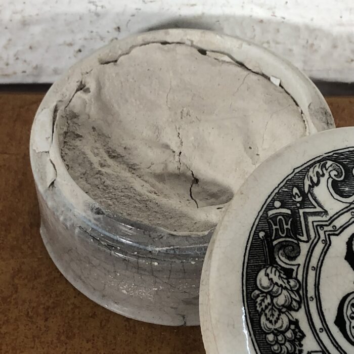 Antique Ceramic Cold Cream Pot - Image 4