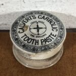 Antique Ceramic Calvert's Carbolic Tooth Paste Pot