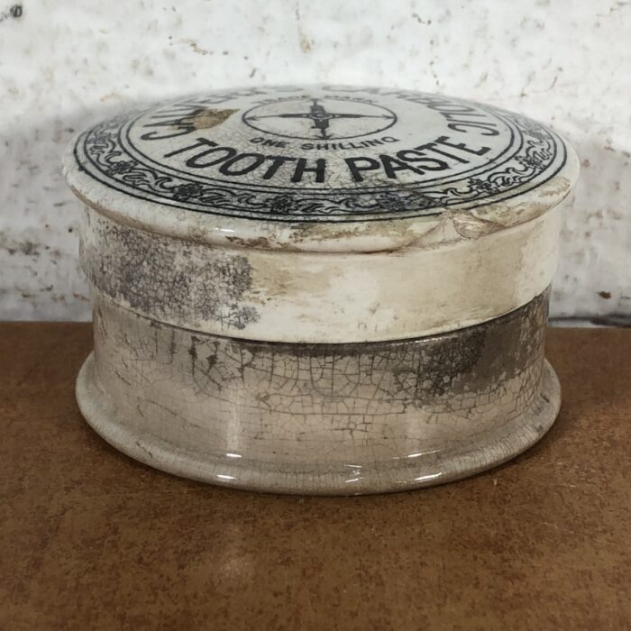 Antique Ceramic Calvert's Carbolic Tooth Paste Pot - Image 4