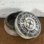Antique Ceramic Calvert's Carbolic Tooth Paste Pot - Image 3