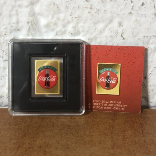 Coca Cola Limited Edition 1/500 Ounce Gold Plaque