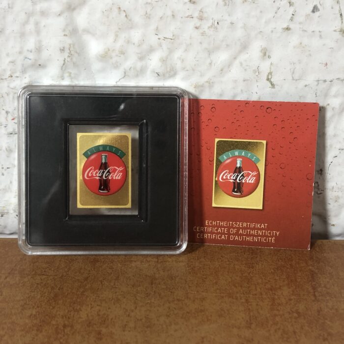 Coca Cola Limited Edition 1/500 Ounce Gold Plaque
