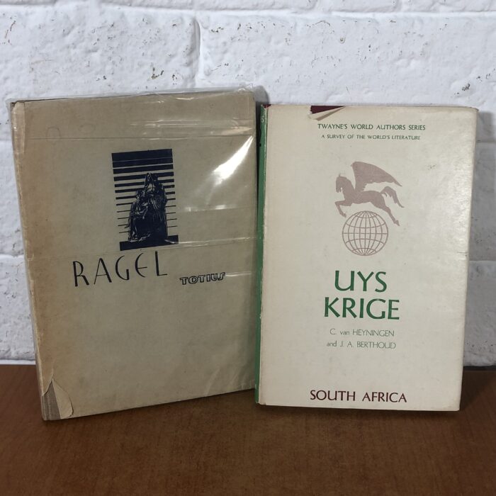 Vintage 1950 Ragel Totius Book & Uys Krige Book (with Original Signature by Uys Krige)