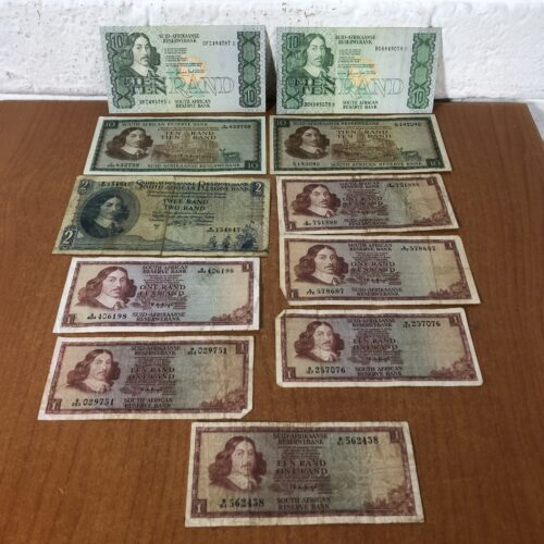 Vintage South African Bank Notes
