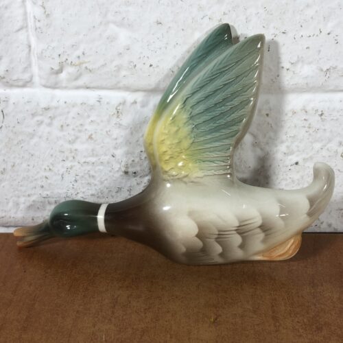 Vintage Ceramic Flying Duck Wall Plaque (Made in England)