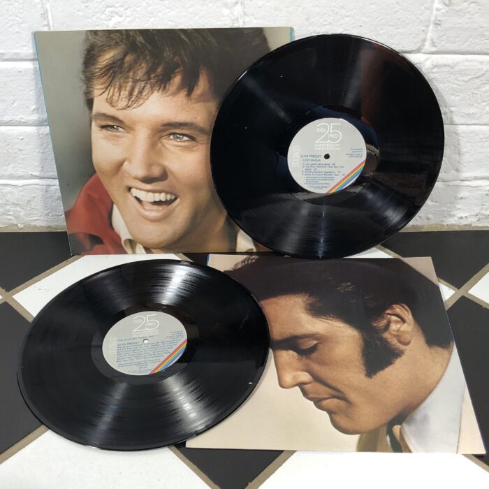 RARE Set of 8 Elvis Presley 25th Anniversary Vinyl Records (Engraved with His Signature) - Image 2