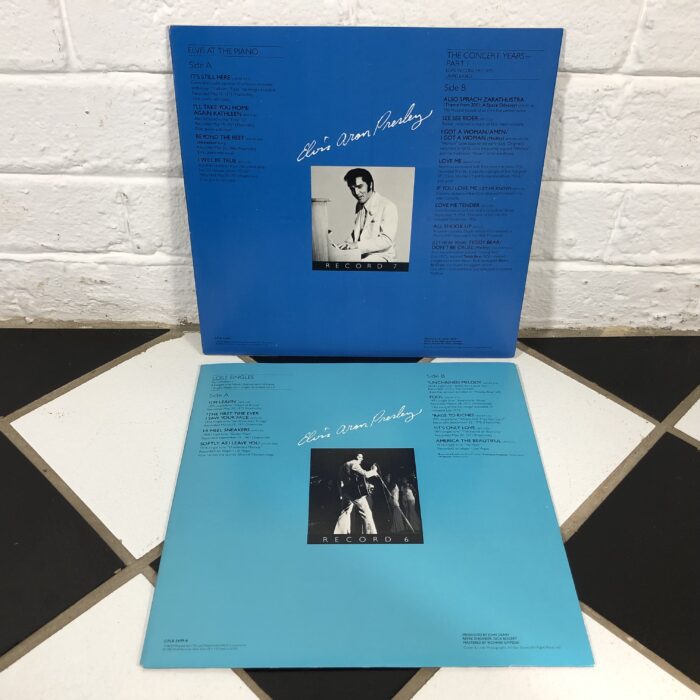 RARE Set of 8 Elvis Presley 25th Anniversary Vinyl Records (Engraved with His Signature) - Image 4