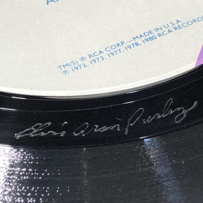 RARE Set of 8 Elvis Presley 25th Anniversary Vinyl Records (Engraved with His Signature) - Image 9