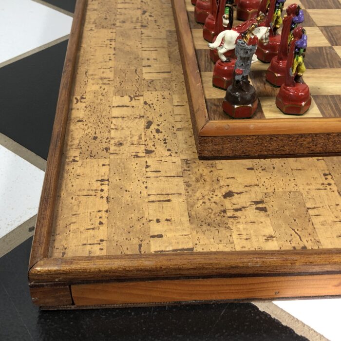 Large Vintage Medival Themed Chess Set (with Lead Pieces) - Image 6