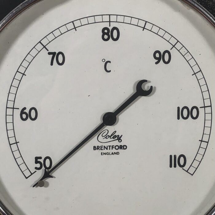 Vintage Coley Brentford Temperature Gauge (Made in England) - Image 2