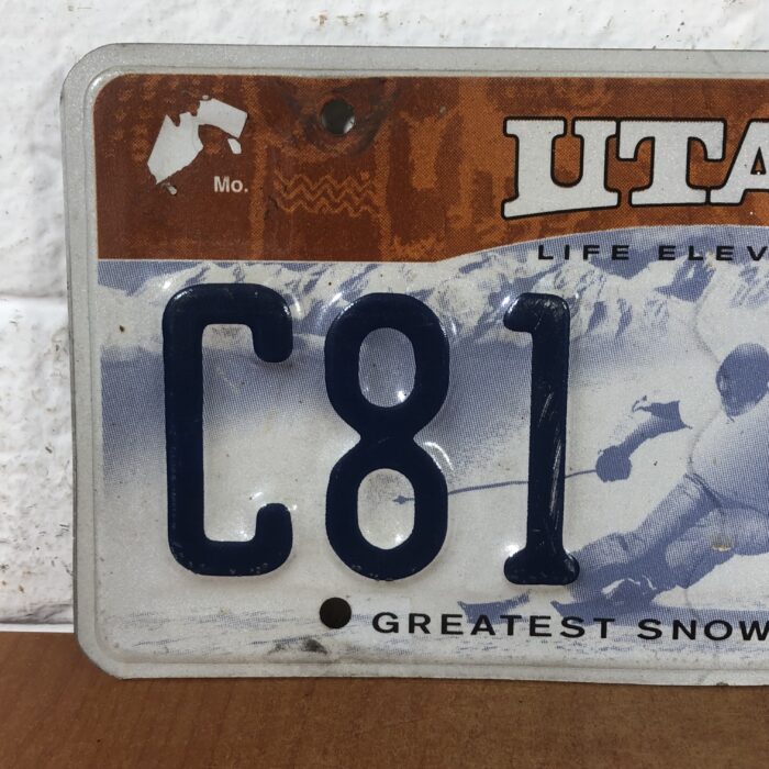 Utah USA Number Plate - Image 2