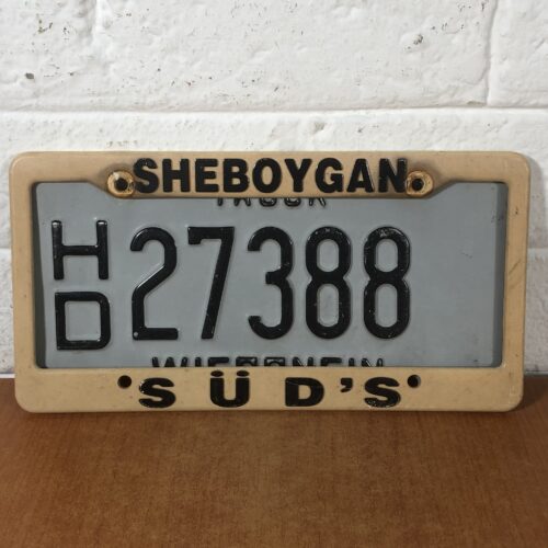 Wisconsin USA Number Plate with Cover