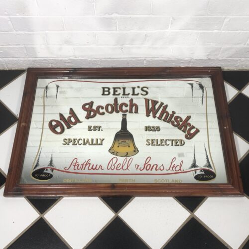 Vintage Bell's Old Scotch Whisky Pub Mirror