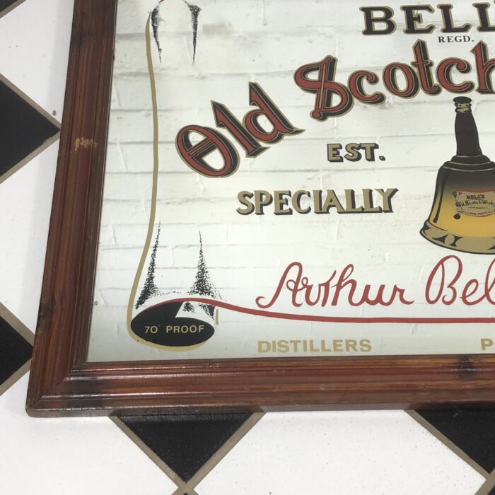 Vintage Bell's Old Scotch Whisky Pub Mirror - Image 5