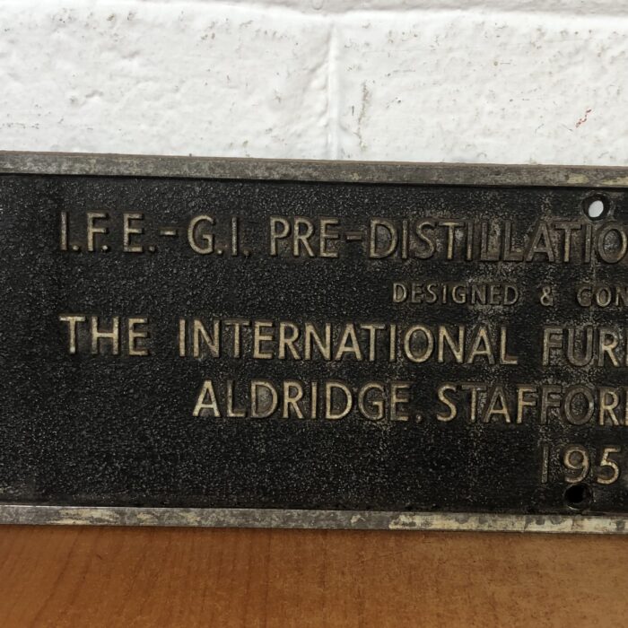 Vintage Cast Aluminium Machine Name Plate - Image 3