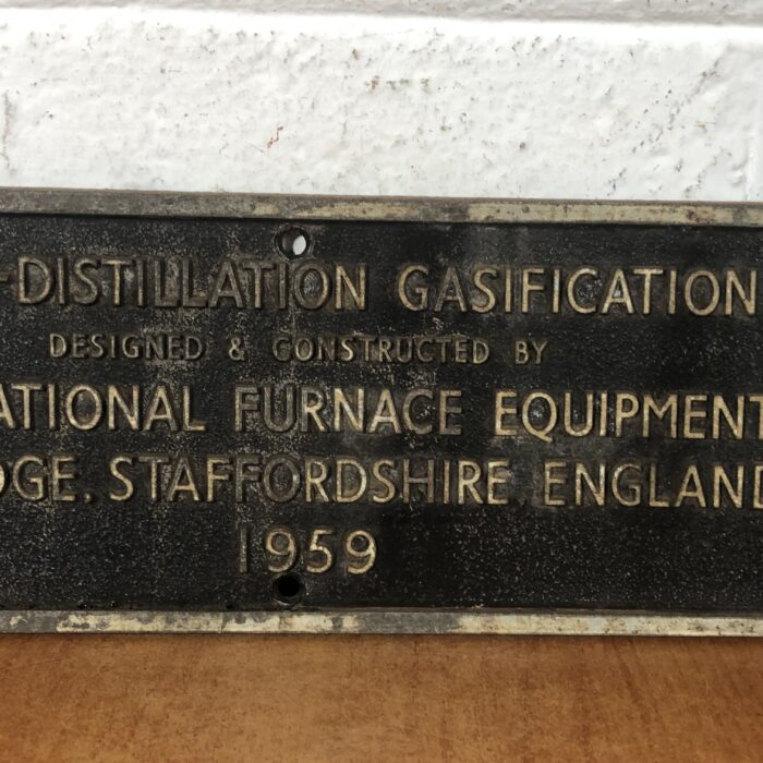 Vintage Cast Aluminium Machine Name Plate - Image 4