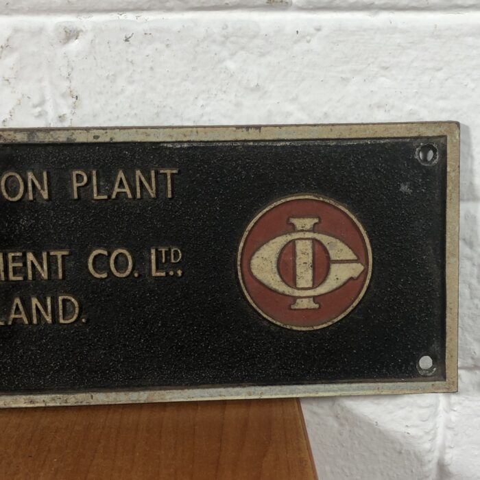 Vintage Cast Aluminium Machine Name Plate - Image 5