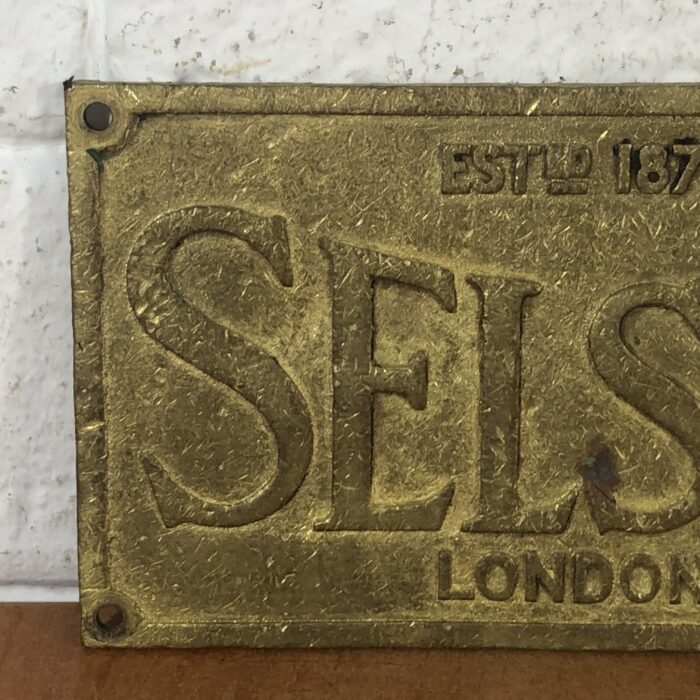 Vintage Brass Machine Name Plate - Image 2