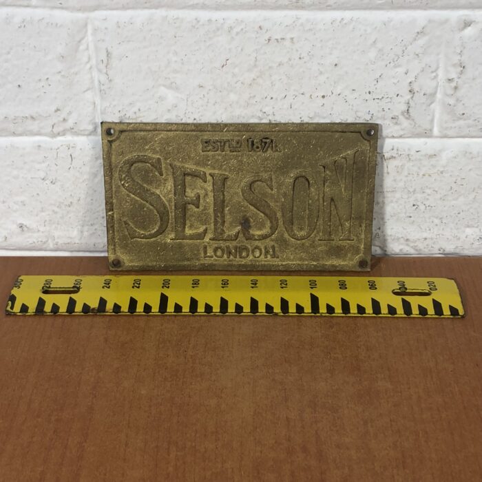 Vintage Brass Machine Name Plate - Image 6