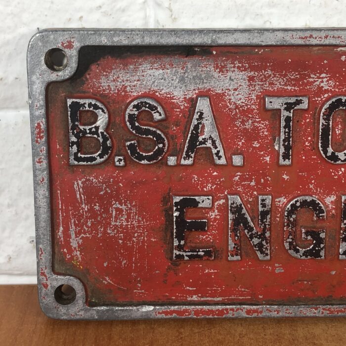 Vintage Cast Aluminium Machine Name Plate - Image 2