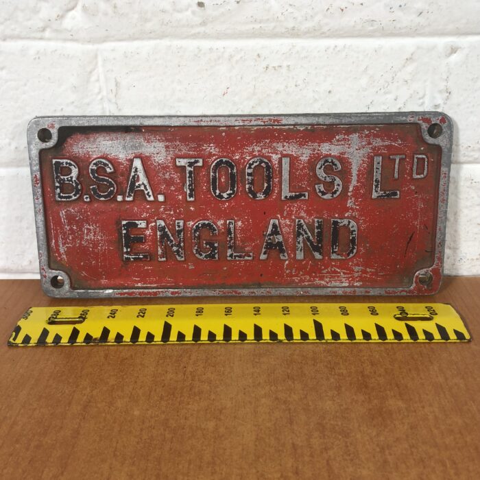 Vintage Cast Aluminium Machine Name Plate - Image 6