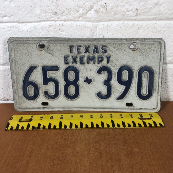 Vintage Texas USA Number Plate - Image 6