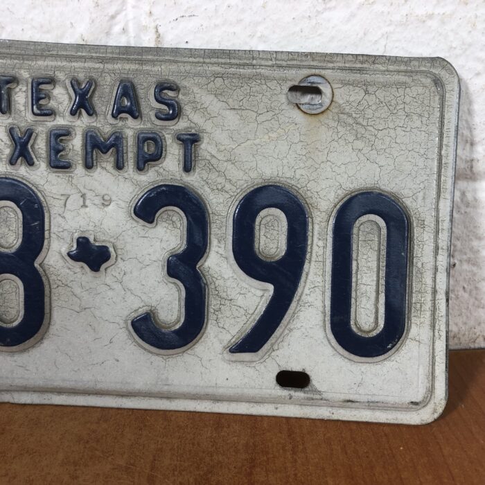 Vintage Texas USA Number Plate - Image 4