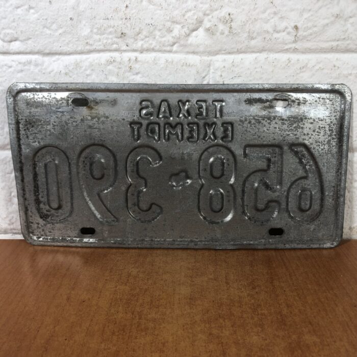 Vintage Texas USA Number Plate - Image 5