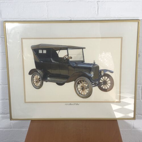 Framed '1925 Ford Model T' Painting