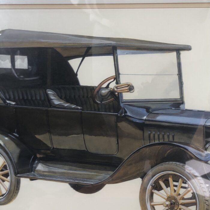 Framed '1925 Ford Model T' Painting - Image 3