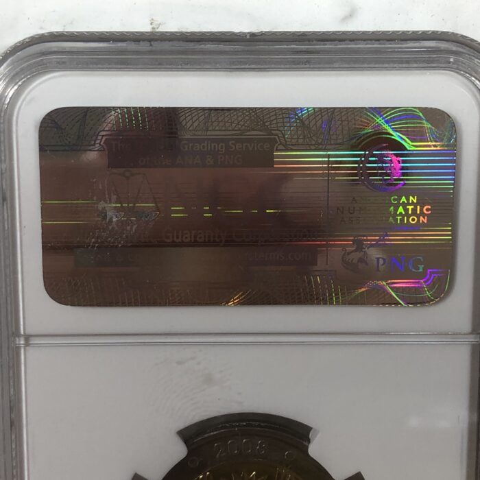 2008 Nelson Mandela 90th Birthday 5 Rand Coin (Graded by MS66 by NGC) - Image 5