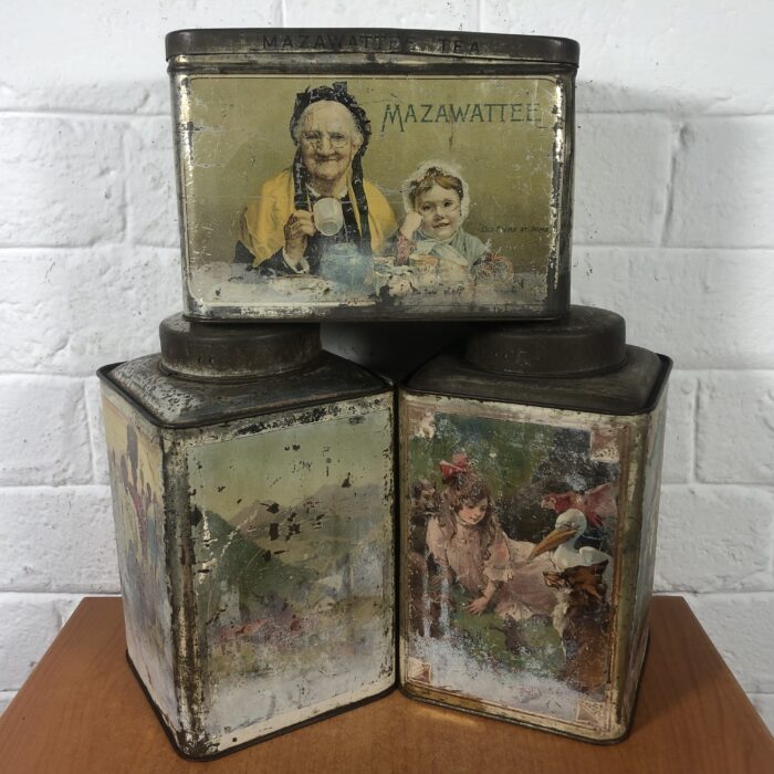 Vintage Mazawattee Tea Tins (Made in England)