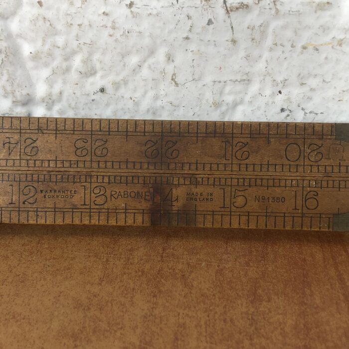3 Vintage Wooden Folding Rulers - Image 8