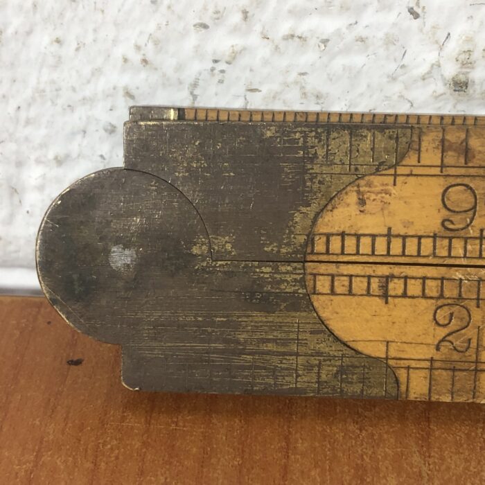 3 Vintage Wooden Folding Rulers - Image 3